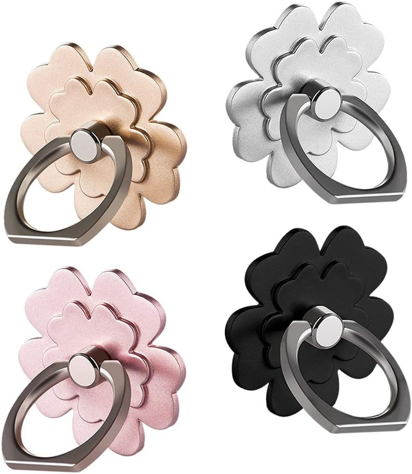 Phone Ring Holder, 4 Pack Cell Phone Grip Stand for Phone & Case