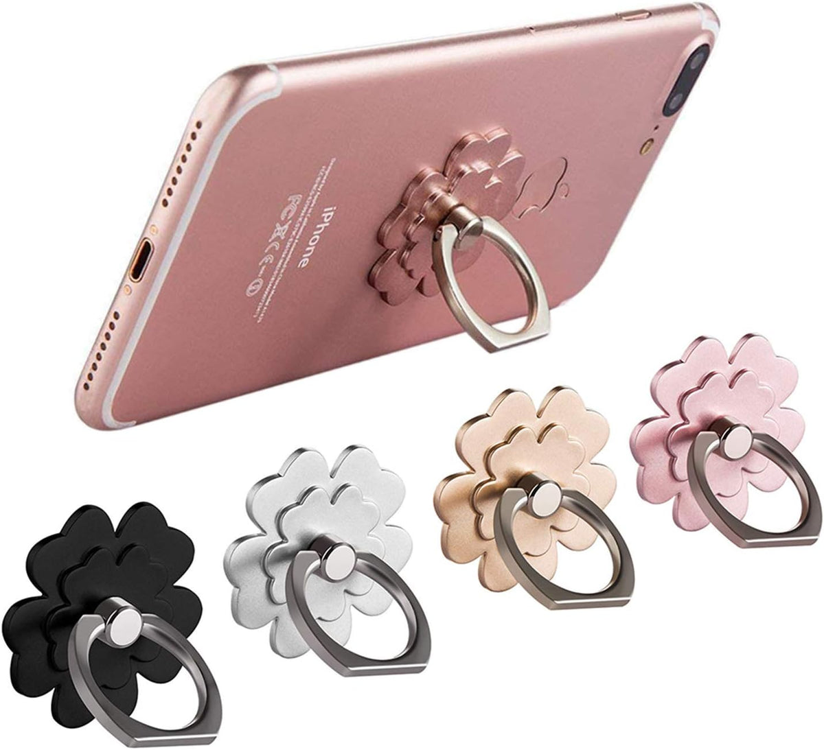 Phone Ring Holder, 4 Pack Cell Phone Grip Stand for Phone & Case